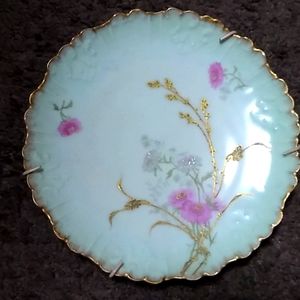 Vintage handpainted Limoges decorative plate.